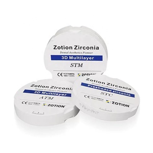 Disco in <span class=keywords><strong>Zirconia</strong></span> Multistrato 3D ZOTION ad Alta Traslucenza, Blocco di <span class=keywords><strong>Zirconia</strong></span> - Product Image 1