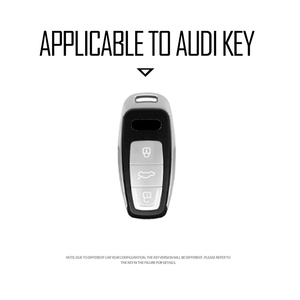 Funda de Cuero para Llave Inteligente de Auto, Compatible con Audi A6 A7 A8 <span class=keywords><strong>E</strong></span>-<span class=keywords><strong>tron</strong></span> Q5 <span class=keywords><strong>Q8</strong></span> C8 D5, Accesorios Interiores - Product Image 2