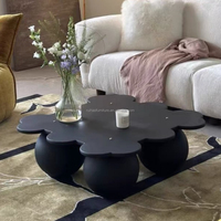Table basse en bois beige moderne de luxe, style Wabi-sabi, écologique, facile à nettoyer, petit meuble de salon, garantie 1 an