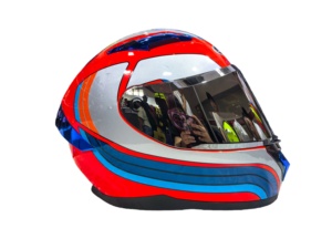 Moderno casco integrale per adulti con doppia finitura nera opaca pinne sostituibili costruzione in ABS per tutte le stagioni - Product Image 5