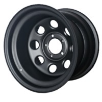 YEO Nouvelle jante en acier noir souple 8 10Jx127mm - Rétrofit/Amélioration pour 15"-20" pouces, options ET 30/40/42/45mm