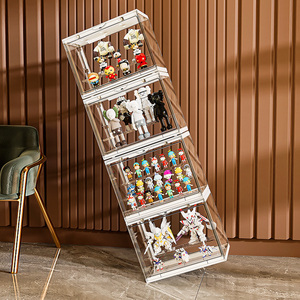 Bán buôn tùy chỉnh đồ chơi bảo vệ bức tượng đóng mở hộp hiển thị Stackable lưu trữ Box cho mô hình con số với LED ánh sáng - Product Image 5