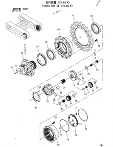 Motor de pistones de transmisión final para excavadoras Halcyon EX60-2/EX60-3/ZX70/EX75/EX60-5, compatible con los números de pieza 9164868 y 9224123 - Product Image 6