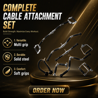 Beadia BJI1104 Poignée de machine à câble en alliage d'acier pour lat pulldown, accessoire V-Bar pour triceps avec poignée en caoutchouc, accessoire d'exercice de gym