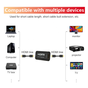 Phtxrose — amplificateur <span class=keywords><strong>HDMI</strong></span> femelle vers femelle, répéteur, amplificateur de Signal 4K x 2K, 40M, couleur noire - Product Image 6