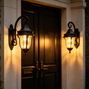 Iluminación Exterior de Jardín de Estilo Europeo Retro Personalizada, Lámparas Colgantes Eléctricas Impermeables IP65 - Product Image 3