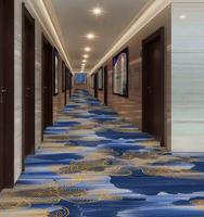 Motif floral personnalisé Axminster Tapis ignifugé en nylon fait à la machine Tapis de chambre d'hôtel pour casino aéroport hôtel et appartement