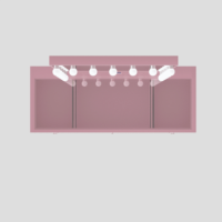 Coiffeuse rose Bureau de maquillage rose 13 tiroirs Haut-parleur Bluetooth Coiffeuse avec lumière LED Table de vanité rose pour le maquillage
