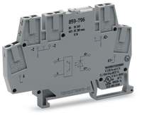 Bloc de bornes optocoupleur 859-796, 5V, terminaison à clip à ressort, 2,5 mm CSA, gris, série 859 pour PLC