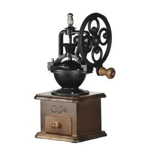 Molinillo de mano Retro con ruedas de viento, molinillo de café ajustable portátil, <span class=keywords><strong>Mini</strong></span> cafetera manual para uso doméstico - Product Image 1