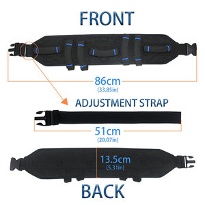 Factory Custom Design TPU Coated Nylon Plastic elderly-friendly <b>Waterproof</b> Medical Gait Belt - Product Image 3