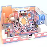 Nouvelle structure de jeu intérieur personnalisée 2026 pour enfants : toboggan, piscine à balles, mur d'escalade, tour arc-en-ciel, écologique et amusante