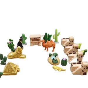 Vente en Gros Simulation Miniature Désert Ancienne Architecture Château Pyramide Sphinx Scène Modèle Ornement Décoratif - Product Image 2