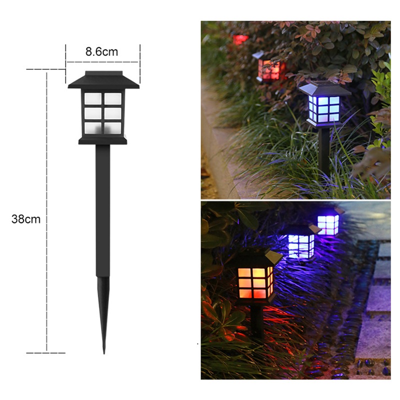 Pequeña casa luces coloridas