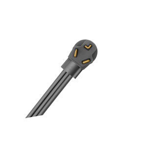 Сверхмощный шнур для сушилки 3-провод-30 Ампер-4 фута-совместим со всеми основными брендами/Grey - Product Image 1