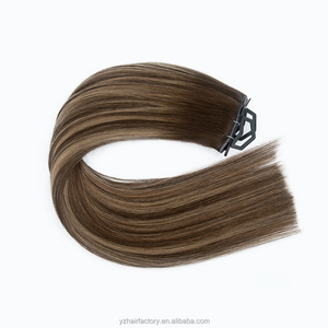 ต่อผมยวนเจิ้นแบบผีเสื้อ สีอ่อน ผมแท้ ต่อผมแบบดับเบิ้ลเวฟท์  แบบเจาะรู Genius Hole Weft - Product Image 2