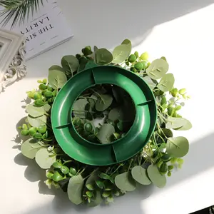 Праздничный домашний декор, искусственный Шелковый лист эвкалипта, искусственные зеленые листья эвкалипта, венок