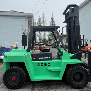 รถยกมิตซูบิชิ FD80 ดีเซล มือสอง สภาพดี ใช้งานน้อย เกียร์ทำงานราบรื่น เสากระโดง 3 ท่อน เชื่อถือได้ เหมาะสำหรับคลังสินค้า - Product Image 1