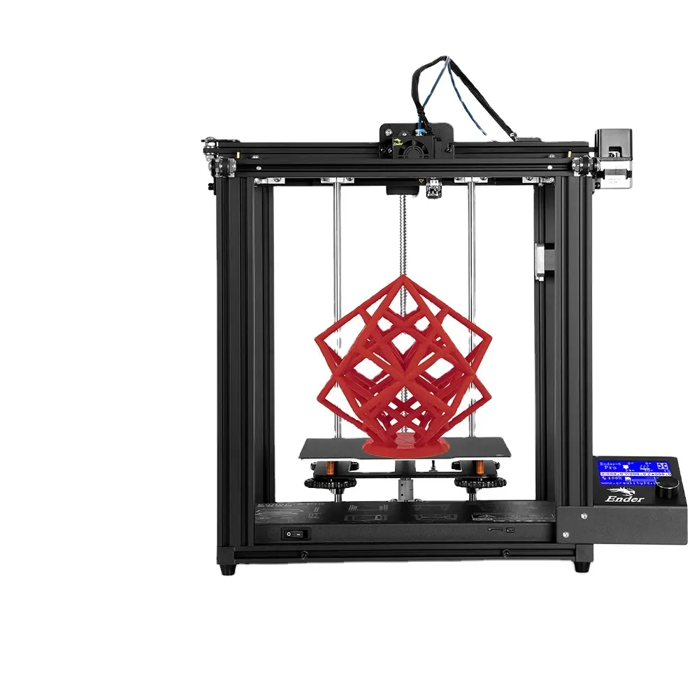 2022 CREALITY 3D Ender-5 Pro Printer Silent Enclosed Structure Power off Resume Printing Add Glass Build Plate and Nozzles