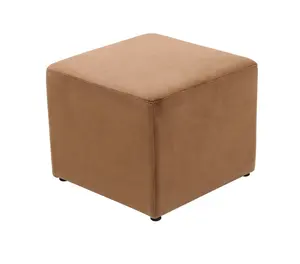 fabric velours pouffe square poufs ottoman for the living room