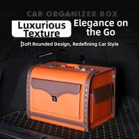 Organisateur de coffre de voiture avec serrure à code, boîte de rangement pour coffre de voiture, boîte de rangement pour SUV, berlines, robuste, étanche, multi-compartiments
