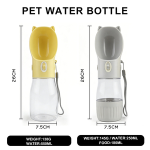 Portable Auto-Feeder Water Dispenser for Puppy and Cats Food Grade Plastic Bowl Leak-Proof and for Outdoor Traveling - Product Image 3