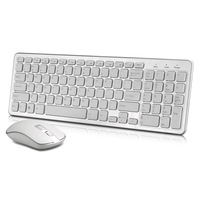 Ordinateur de bureau ultra-fin pleine taille avec clavier et souris sans fil USB 2.4G