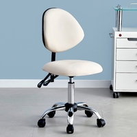Chaise industrielle ergonomique Esd moderne en cuir Pu avec roues