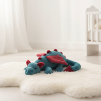 Peluche Dragon Personnalisée Kawaii Écologique Douce pour Enfants – Idéale comme Cadeau d'Anniversaire