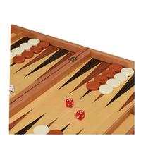 RUNAN Ensemble de Backgammon International de Luxe de Haute Qualité en Bois Shabili, Plateau d'Échecs Personnalisable avec Logo et Couleurs, Éducatif et Compétitif