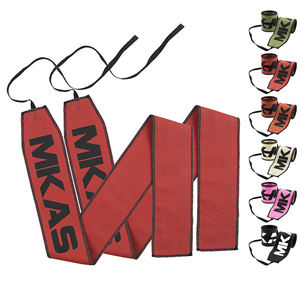 Para MKAS logotipo personalizado gimnasio equipo de seguridad levantamiento de pesas Barbell Pad <span class=keywords><strong>Deadlift</strong></span> zapatos rodilleras muñequera correas de tobillo Fitness - Product Image 3