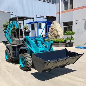 Mini Backhoe Loader Digger Excavator Machine Mini Telescopic Wheel Back Hoe Loader Made In China With Excavators Accessories