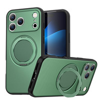 Funda Magnética para Teléfono con Textura de Tela Tejida para iPhone 18 17 16 15 Pro Max 360 °   Soporte de Anillo Giratorio Antihuellas para Teléfono