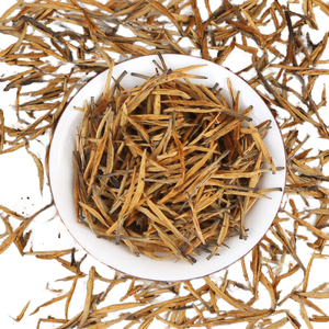 Thé Dianhong du Yunnan Fengqing, thé fermenté bienfaçant, Premium, petites aiguilles dorées, bourgeons simples en vrac, poils dorés soigneusement disposés - Product Image 1