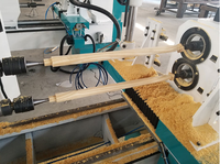 Tour à bois CNC automatique à double broche pour battes de baseball