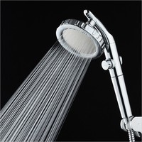 Pommeau de douche mural portable chromé à économie d'eau pour toilettes, avec fonction antibactérienne pour la santé et le soin de la peau