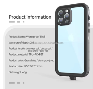 เรดเปปเปอร์ IP68กันน้ำเคสสำหรับ <span class=keywords><strong>iPhone</strong></span> 13 12 PRO MAX 14 13 Plus12 MINI 13 mini เกราะใสว่ายน้ำดำน้ำ - Product Image 4