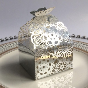 Caja de Regalo de Chocolate con Diseño de Mariposa Cortada con Láser, Caja de Dulces y Recuerdos - Product Image 6