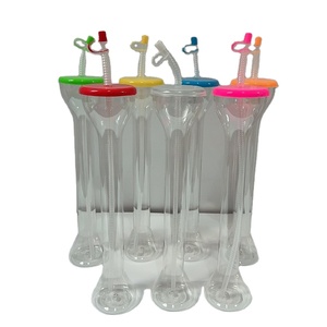 Vaso de cóctel Yard Cup de 24 oz, plástico PET, color personalizado, para fiestas y eventos, con logotipo personalizado, venta al por mayor - Product Image 3