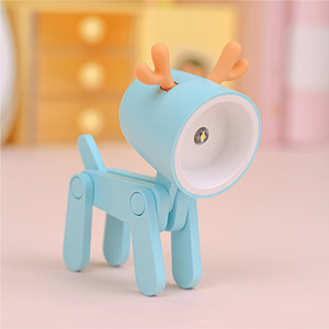 LED <b>Mini</b> Cute Pet Night Light for Kids' Room Bedside Bedroom Living Room Decor Perfect Student Gift Cartoon Folding <b>Table</b> Lamp - Product Image 5