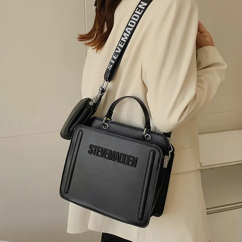 2024 New Arrival luxury Famous Brand Designer High Quality Pu Leather Ladies Hand Bags Steve Madden Square Handbag for women