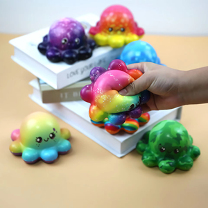 PU Foam Slow Rising Octopus <b>Squishy</b> - Soft Sensory Fidget Toy for Stress Relief, Decompression Gift for Kids & Adults - Product Image 2