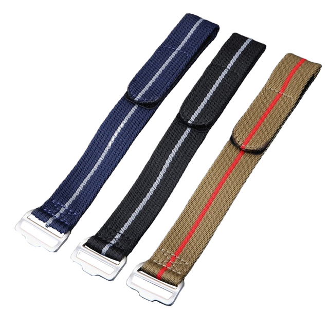 Stretchy Fabric Straps for Samsung Galaxy Watch 20mm 22mm Sport Loop Braided Nylon Watch Bands for Smart Watch and Accessories
