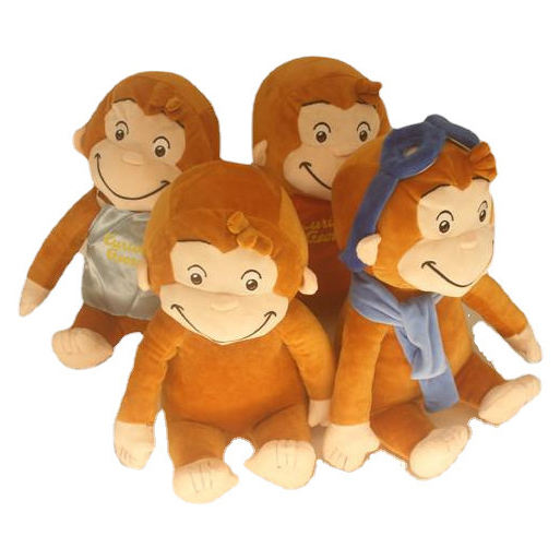 Encantador y Acogedor Curious George en peluche para el Deleite y