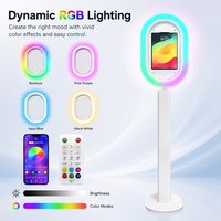 Harga Pabrik Smart PhotoBooth Oval Logam Lepas Pasang untuk iPad DSLR, Mesin Photo Booth untuk Sewa Pesta Pernikahan dan Acara