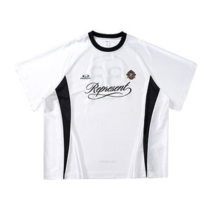 T-shirt en jersey color block vintage, nouvelle collection été 2026, tendance, sportif, patchwork, manches raglan, manches courtes, jersey pour homme - Product Image 5