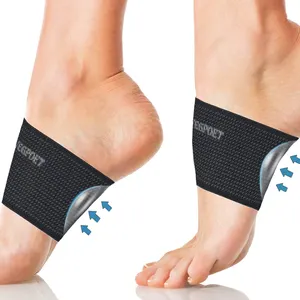 Plantar Fasciitis Relief - Copper Arch Support Relief Plus Braces/Sleeves with Gel Pads, Flat Foot Pain Relief Men & Women