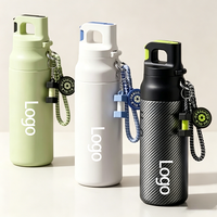Nouvelle Tasse Isotherme Portable et Élégante en Acier Inoxydable avec Paille, Couvercle Anti-fuite, Maintien au Froid 6-12h, Idéale pour l'Été