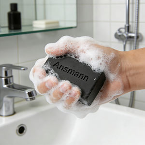 <span class=keywords><strong>Sapone</strong></span> Viso Solido Artigianale da Uomo per Pulizia Profonda con Burro di Karité e Sbiancante per Pelle Grassa - Product Image 3