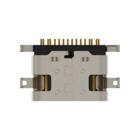 USB4520-03-1-A Receptacle USB Tipe C untuk USB 2.0, Tipe SMT, Pemasangan di Tengah, Offset 2.1mm